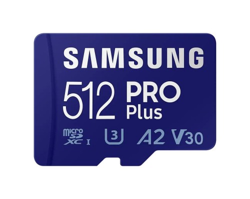Karta pamięci Samsung PRO Plus microSDXC 512GB (160/120 MB/s) + adapter - 1392768