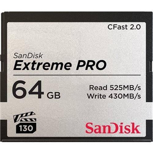 Karta pamięci Compactflash SanDisk Extreme PRO 64GB 525/430 MB/s CFAST 2.0 - 627067