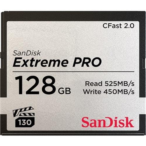 Karta pamięci Compactflash SanDisk Extreme PRO 128GB 525/450 MB/s CFAST 2.0 - 627077