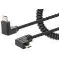 Kabel zasilający Manhattan USB-C/Micro-USB 3A do szybkiego bezpiecznego ładowania - 1526997