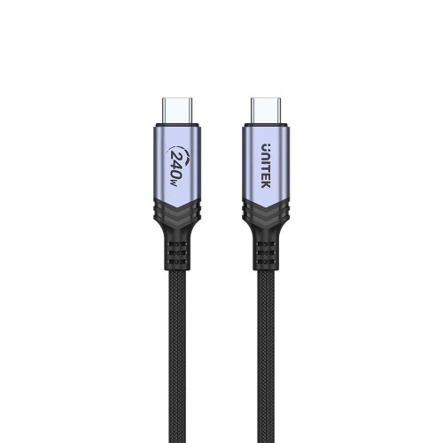 Kabel USB-C Unitek C14110GY-2M do ładowania PD 240W, 2m - 1495804