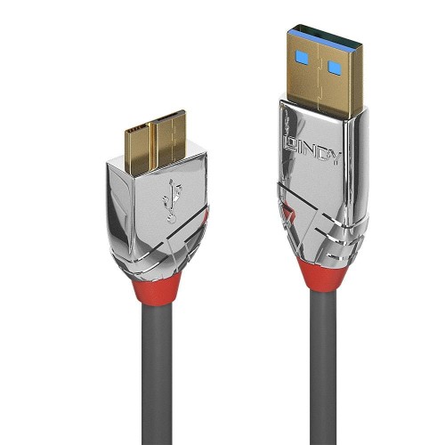 Kabel USB 3.0 LINDY Typu A na Micro-B Cromo Line 0,5m Szary - 1378670