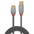 Kabel USB 3.0 LINDY Typu A na Micro-B Cromo Line 0,5m Szary - 1378671