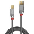 Kabel USB 3.0 LINDY Type A to B Cable, Cromo Line 3m Grey - 1378673