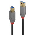 Kabel USB 3.0 LINDY A/M - B/M Anthra Line 1m do drukarki czarny - 1378676