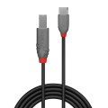 Kabel USB 2.0 LINDY Type C/B M/M Anthra Line 1m czarny - 1378706