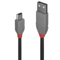 Kabel USB 2.0 LINDY Type A to Mini-B Cable, Anthra Line 3m Black - 1357087
