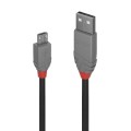 Kabel USB 2.0 LINDY Type A to Micro-B Cable, Anthra Line 3m Black - 1357090