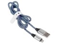 Kabel Tracer USB 2.0 iPhone AM - Lightning 1m czarno-niebieski - 1380415