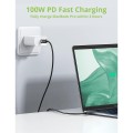 Kabel Techly USB-C 4.0 M/M 40Gbps 100W PD 3A Thunderbolt 4 0,8m czarny - 1468303