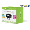 Kabel optyczny HDMI Techly HDMI-HDMI 2.0 M/M Ethernet 3D 4K, 50m, czarny - 1380142