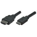 Kabel Manhattan HDMI / Mini HDMI 4K*30Hz 1.8m czarny - 1468156