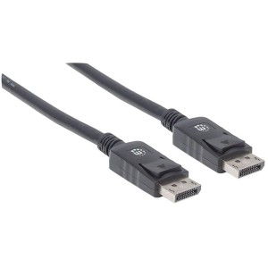 Kabel Manhattam DisplayPort/DisplayPort 1.2, DP-DP M/M, 4K*60Hz 2m czarny