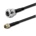 Kabel koncentryczny Qoltec RG58 | N żeński | RP-SMA męski | 1m - 1379721