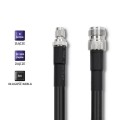 Kabel koncentryczny Qoltec LMR400 | N żeński | RP-SMA męski | 5m - 1379712