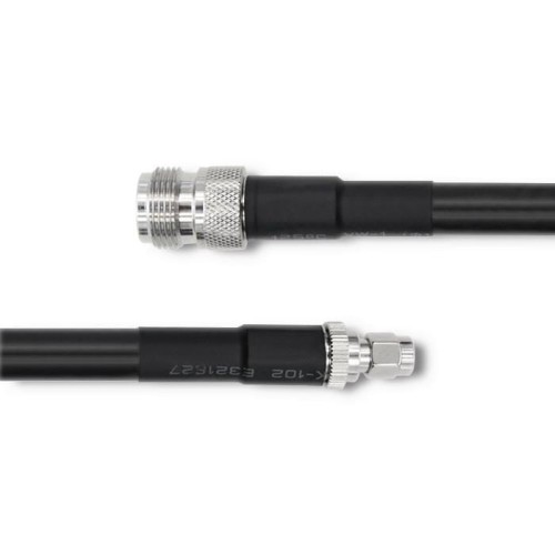 Kabel koncentryczny Qoltec LMR400 | N żeński | RP-SMA męski | 3m - 1379706