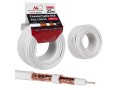 Kabel koncentryczny Maclean MCTV-470 satelitarny, antenowy RG6 25M 1.02CU+4.8FPE+CU/P+32*0.12CU+6.8PVC - 1378965