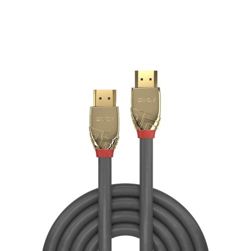 Kabel HDMI 2.0 LINDY High Speed M/M 5m szary/gold - 1526938