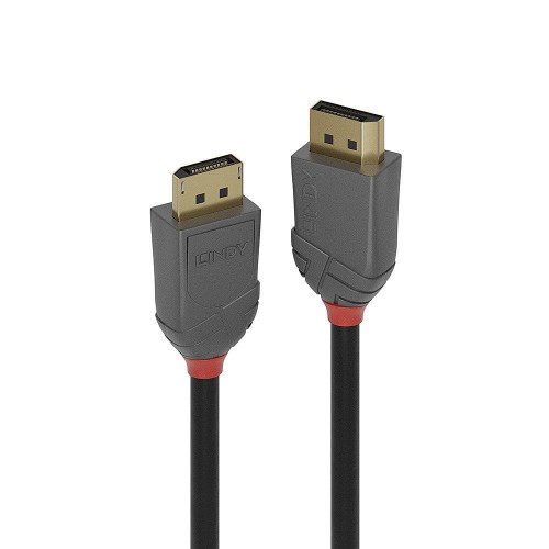Kabel DisplayPort 1.4, LINDY Anthra Line 8K UHD M/M, czarny, 0.5m - 1378728