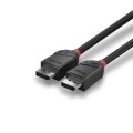 Kabel DisplayPort 1.2, LINDY Black Line 4K UHD M/M, czarny, 2m - 1526924