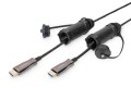 Kabel DIGITUS połączeniowy hybrydowy AOC IP68 wzmocniony HDMI 2.0 Premium High Speed 4K60Hz HDMI A/HDMI A M/M czarny 30m - 1526800