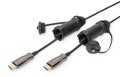 Kabel DIGITUS połączeniowy hybrydowy AOC IP68 wzmocniony HDMI 2.0 Premium High Speed 4K60Hz HDMI A/HDMI A M/M czarny 20m - 1526795