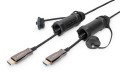 Kabel DIGITUS połączeniowy hybrydowy AOC IP68 wzmocniony HDMI 2.0 Premium High Speed 4K60Hz HDMI A/HDMI A M/M czarny 10m - 1526785