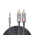 Kabel Audio/Video LINDY 2x RCA Plug/Jack plug 3.5mm, 2m, czarny - 1468126