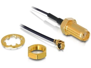 Kabel antenowy Delock SMA(F) - MHF(I-PEX)(F) U.FL-LP-068 0.35m