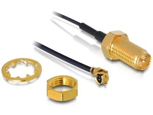 Kabel antenowy Delock RP-SMA(M) - MHF(I-PEX)(F) U.FL-LP-068 0.5m