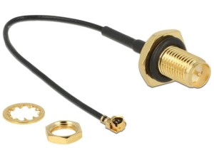 Kabel antenowy Delock RP-SMA(M) - MHF(I-PEX)(F) U.FL-LP-068 0.1m
