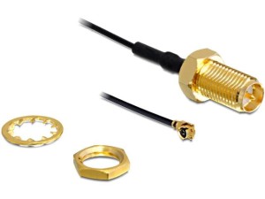 Kabel antenowy Delock RP-SMA(M) - MHF(I-PEX)(F) U.FL-LP-068 0.05m