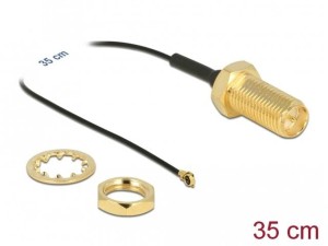 Kabel antenowy Delock RP-SMA(F)->MHF IV 35cm