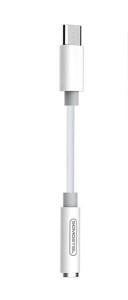Kabel adapter Somostel SMS-BZ02 USB Typ-C do mini jack biały