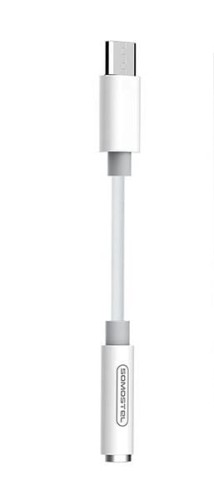 Kabel adapter Somostel SMS-BZ02 USB Typ-C do mini jack biały - 1358052