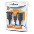 Kabel adapter Manhattan USB / 2x RS232/COM/DB9 - 1468183