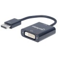 Kabel adapter Manhattan DisplayPort 1.2a / DVI-D 24+1 aktywny 0,23m - 1468194