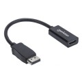 Kabel adapter Manhattan DisplayPort / HDMI M/F FullHD 1080p 0,15m - 1468199