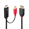 Kabel adapter HDMI do DisplayPort LINDY 2m czarny - 1378817