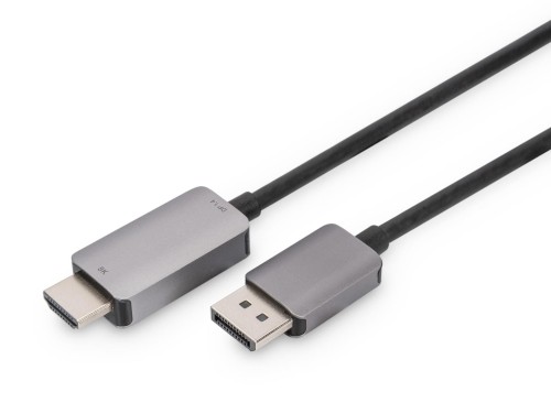 Kabel adapter DIGITUS PREMIUM DisplayPort - HDMI 8K 60Hz DP/HDMI M/M 1m - 1377571