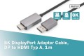Kabel adapter DIGITUS PREMIUM DisplayPort - HDMI 8K 60Hz DP/HDMI M/M 1m - 1377574