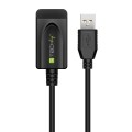 Kabel / Przedłużacz Techly Aktywny USB 2.0 A-A M/F 5m Czarny - 1468311