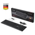 Klawiatura przewodowa Perixx PERIBOARD-210 scissor, ultra-flat, czarna - 1405863