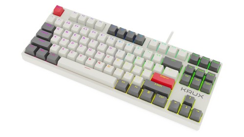 Klawiatura przewodowa KRUX ATAX PRO RGB CREATOR RETRO OUTEMU BLACK (KRX0111) Biała - 1404257