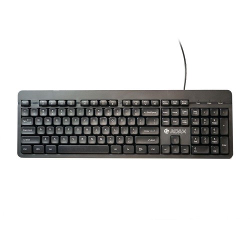 Klawiatura przewodowa ADAX MC-5502 USB 1,8m czarna - 1530175