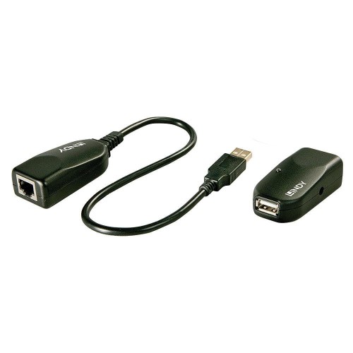 Extender USB 2.0 LINDY Cat.5 50m czarny - 1378785