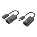 Extender Przedłużacz Techly USB do 60m po kablu sieciowym RJ45 - 973926