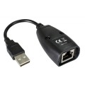 Extender Przedłużacz Techly USB do 50m po kablu sieciowym RJ45 - 1380168