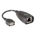 Extender Przedłużacz Techly USB do 50m po kablu sieciowym RJ45 - 1380169