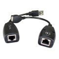 Extender Przedłużacz Techly USB do 50m po kablu sieciowym RJ45 - 973925